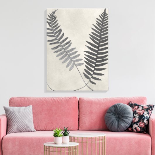 Vintage Ferns Canvas Afdruk (Insitu (Woonkamer))
