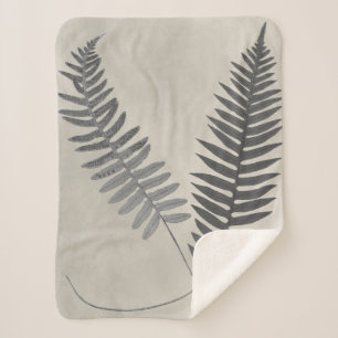 Vintage Ferns Sherpa Deken