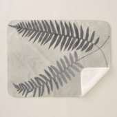 Vintage Ferns Sherpa Deken (Voorkant (horizontaal))