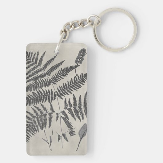 Vintage Ferns Sleutelhanger (achterkant)