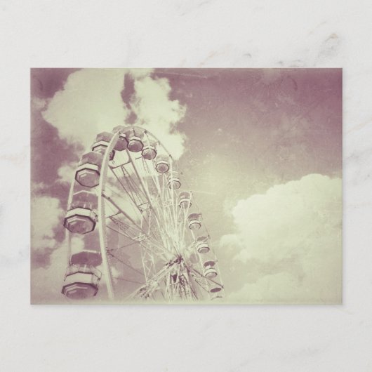 Vintage Ferris Wheel - Carte postale (Devant)