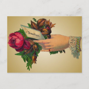 Vintage fête des mères avec carte postale Fleurs r