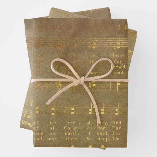 Vintage feuille de Noël (En situation)