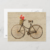 Vintage fiets briefkaart (Voorkant / Achterkant)