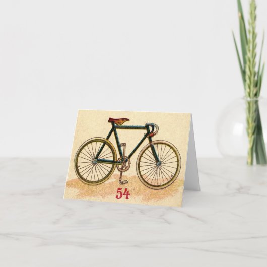 Vintage fiets kaart (Voorkant)