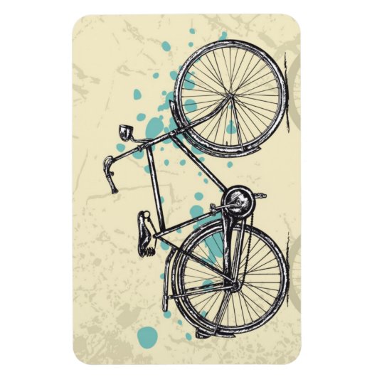 Vintage fietstekenmagneet magneet (Verticaal)