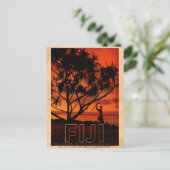 Vintage Fiji Travel Briefkaart (Staand voorkant)