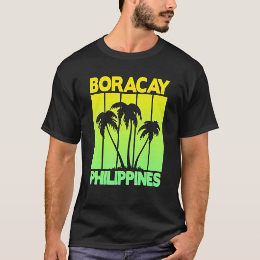 Vintage Filipijnen Boracay 1 T-shirt (Voorkant)