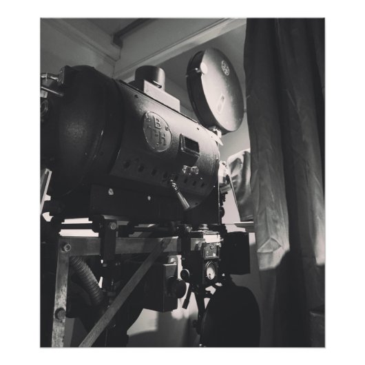 Vintage filmcamera fotografische afdruk (Voorkant)