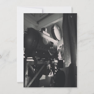 Vintage filmcamera fotografische afdruk kaart