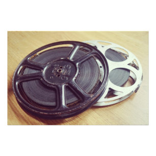 Vintage filmspoel film foto afdruk
