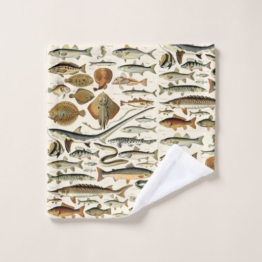 Vintage Fish by Adolphe Millot (Gant de toilette)