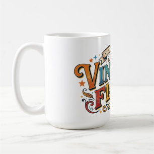 Vintage Flair – Retro Elegantie Grafische T-Shirt Koffiemok