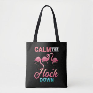 Vintage Flamingo Sarcastic Ingepast Gezegde Draagtas