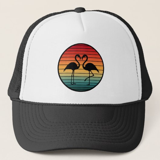 vintage flamingo trucker pet (Voorkant)