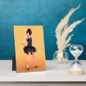 Vintage Flapperdansen Fotoplaat (Zijkant)