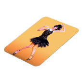 Vintage Flapperdansen Magneet (Linkerzijde)