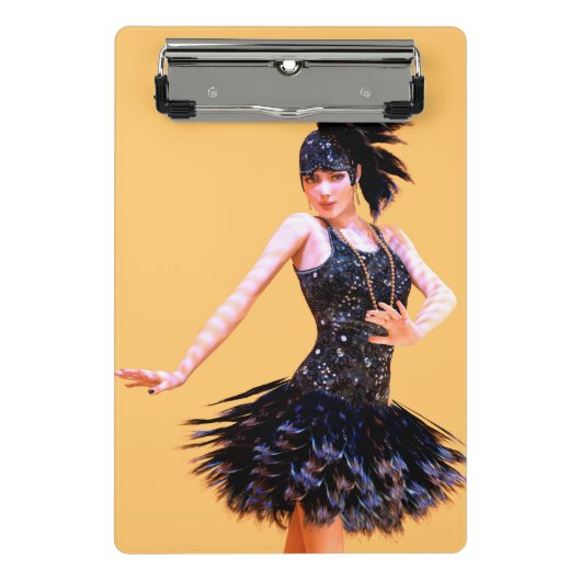 Vintage Flapperdansen Mini Klembord (Voorkant)