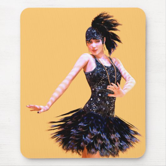 Vintage Flapperdansen Muismat (Voorkant)