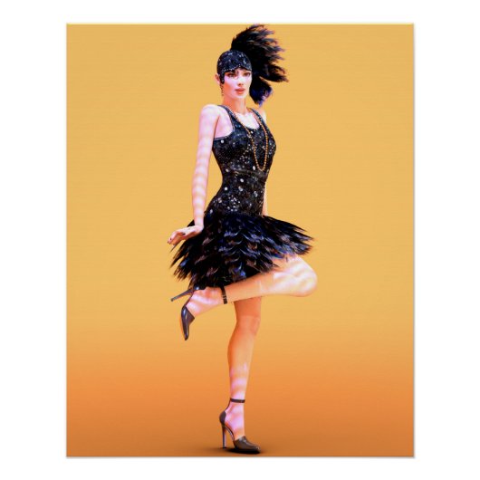 Vintage Flapperdansen Perfect Poster (Voorkant)