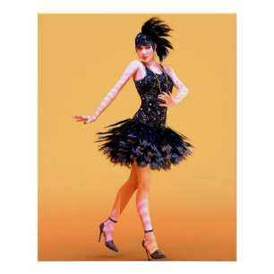 Vintage Flapperdansen Perfect Poster