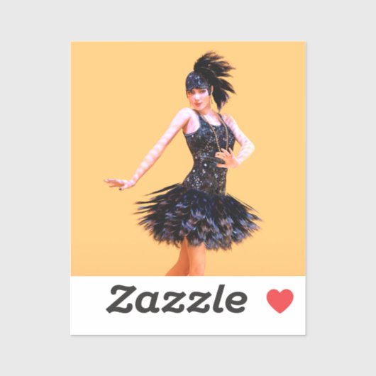 Vintage Flapperdansen Sticker (Vel)