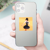 Vintage Flapperdansen Sticker (Telefoon)