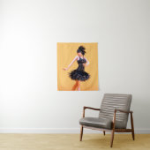 Vintage Flapperdansen Wandkleed (In situ)