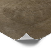 Vintage Fleur-de-lis Sepia Poster (Hoek)