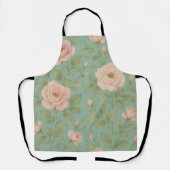 Vintage Floral Apron Schort (Voorkant)
