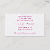 Vintage Floral Background Visitekaartje (Achterkant)