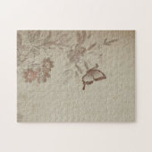 Vintage Floral Beige Legpuzzel (Horizontaal)