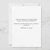 Vintage Floral Bonne carte mère d'anniversaire (Dos)