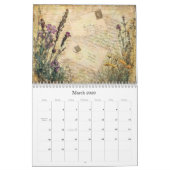Vintage Floral Butterfly Calendar Kalender (Mar 2026)