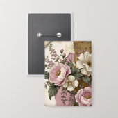 Vintage Floral - Button (Voorkant / Achterkant)