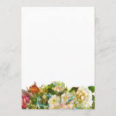 Vintage Floral Carriage Baby shower Maman Conseil (Dos)