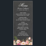 Vintage Floral Chalkboard Easy Edit Mariage Menu<br><div class="desc">==================== A PROPOS DE CETTE CONCEPTION ====================== Vintage Panneau de Chalet Floral Easy Edit Mariage Menu Modèle. (1) Vous pouvez changer l'Arrière - plan en N'IMPORTE QUELLE COULEUR vous voulez en cliquant sur le bouton "Customiser" et en paramétrant la Couleur Arrière - plan. La couleur et la taille du texte...</div>