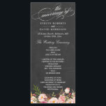 Vintage Floral Chalkboard Script Wedding Programme<br><div class="desc">Modèle du programme de mariage vintage Floral Chalkboard Script. 
(1) Pour plus de personnalisation,  cliquez sur le lien "customiser plus loin" et utilisez notre outil de conception pour modifier ce modèle. 
(2) Si vous avez besoin d'aide ou d'articles correspondants,  veuillez me contacter.</div>