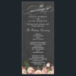 Vintage Floral Chalkboard Script Wedding Programme<br><div class="desc">Modèle du programme de mariage vintage Floral Chalkboard Script. 
(1) Pour plus de personnalisation,  cliquez sur le lien "customiser plus loin" et utilisez notre outil de conception pour modifier ce modèle. 
(2) Si vous avez besoin d'aide ou d'articles correspondants,  veuillez me contacter.</div>