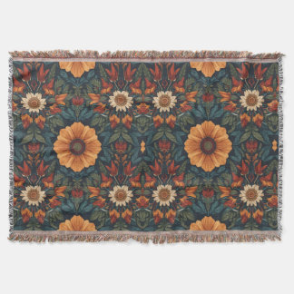 Vintage floral cozy Blanket for New Home Deken