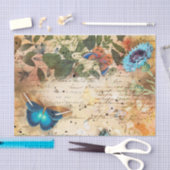 Vintage Floral Ephemera Tissuepapier (Craft)