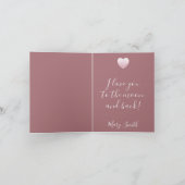 Vintage Floral - Folded Note Card (Intérieur)