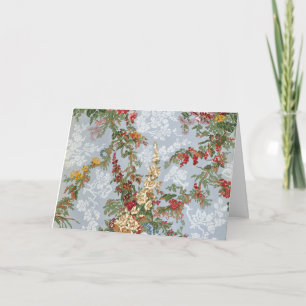 Vintage Floral Folded Wenskaart Kaart