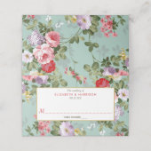 Vintage Floral Garden Botanical Wedding (Buitenkant ongevouwen)