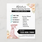 Vintage Floral Housekeeping Flyer (Voorkant)