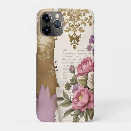 Vintage Floral - iPhone / IPad Case (Achterkant)