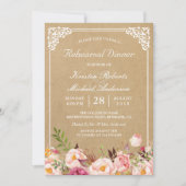 Vintage Floral Kraft | Weddenschappen Kaart (Voorkant)