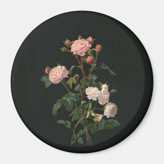 Vintage Floral Magnet Magneet (Voorkant)