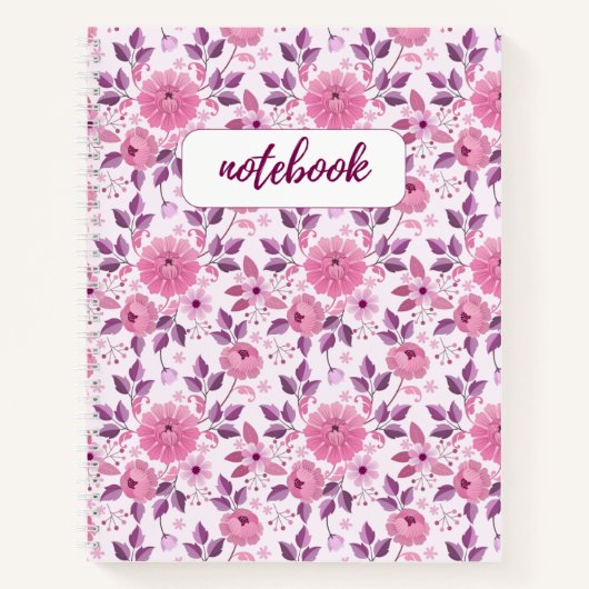 Vintage Floral Notebook Notitieboek (Voorkant)