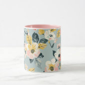 Vintage Floral Pattern Coffee Mug (Centre)